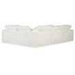 Barefoot 4-Seat Sectional in White Fabric by Hooker Furnishings