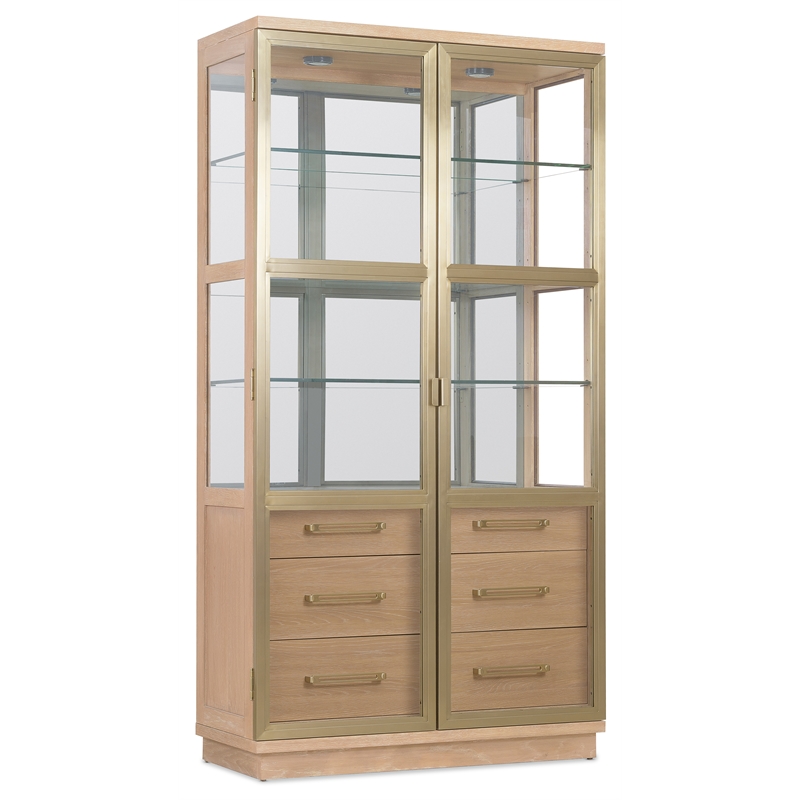 Banyon Bay Display Cabinet in Natural Wood by Hooker Furnishings