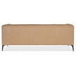 Nicolla Stationary Sofa with Beige Leather by Hooker Furnishings