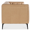 Nicolla Stationary Sofa with Beige Leather by Hooker Furnishings