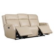 Nelson Beige Leather Zero Gravity Power Sofa with Power Headrests and Lumbar