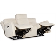 Nelson Cream Fabric Zero Gravity Power Sofa with Power Headrest and Lumbar