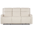 Nelson Cream Fabric Zero Gravity Power Sofa with Power Headrest and Lumbar