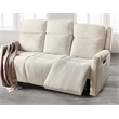 Nelson Cream Fabric Zero Gravity Power Sofa with Power Headrest and Lumbar
