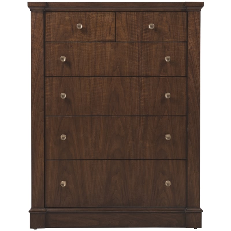Archives Seven-Drawer Chest in Dark Natural Wood Finish by Hooker Furnishings
