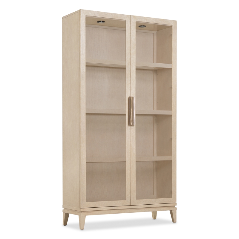 Hooker Furniture Westwood Display Cabinet in Natural Wood