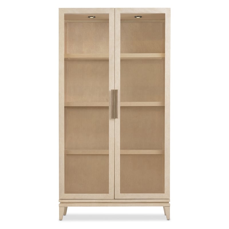 Hooker Furniture Westwood Display Cabinet in Natural Wood