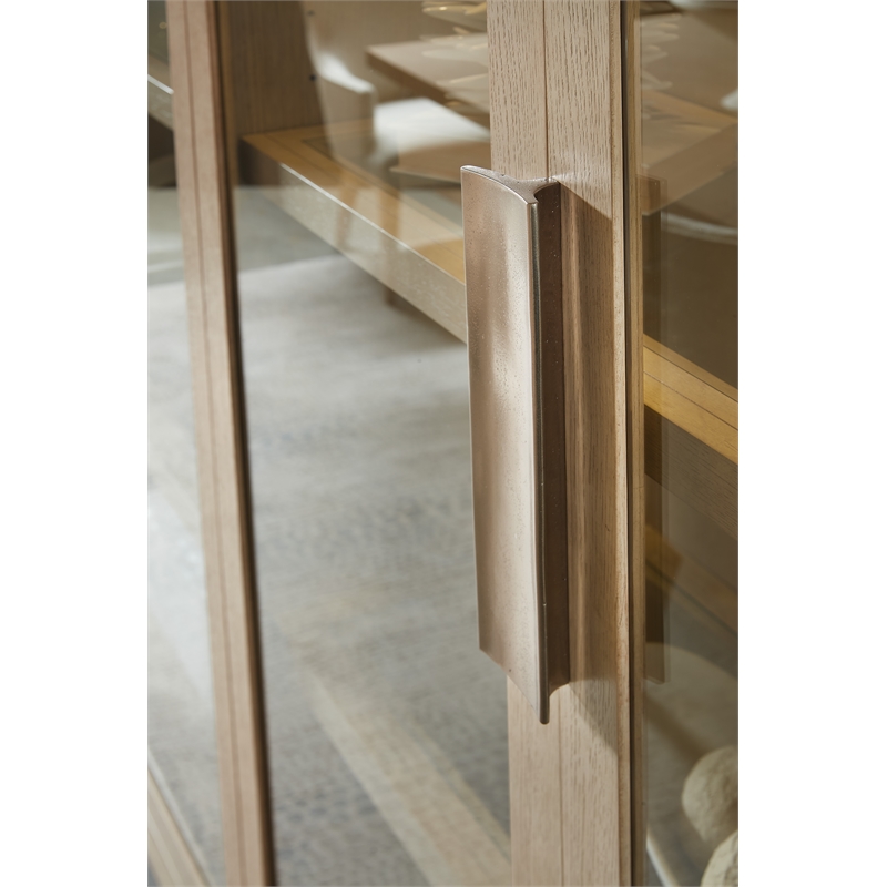 Hooker Furniture Westwood Display Cabinet in Natural Wood