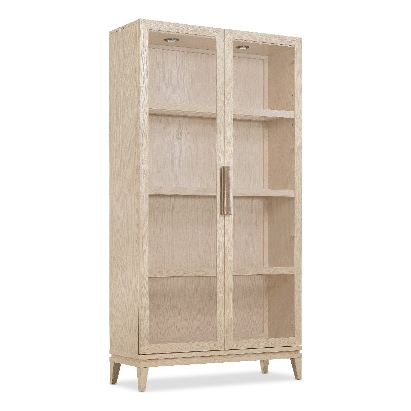 Hooker Furniture Westwood Display Cabinet in Natural Wood