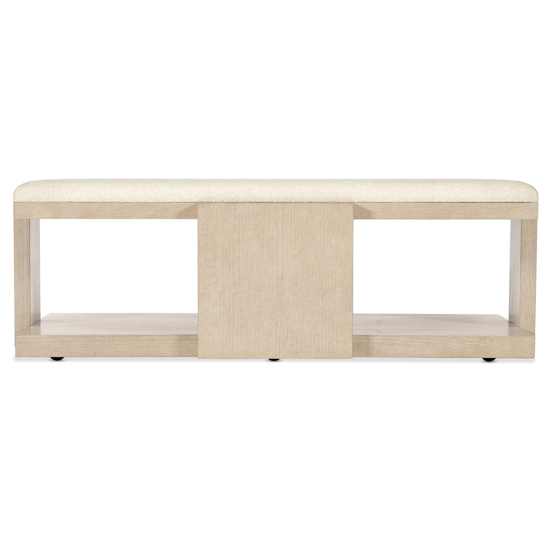 Westwood Rectangle Cocktail Table with Ivory Fabric Table Top by Hooker
