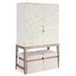 Melange Dream Weaver Pouf with Beige Fabric by Hooker Furnishings