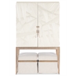 Melange Dream Weaver Pouf with Beige Fabric by Hooker Furnishings