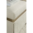 Melange Dream Weaver Pouf with Beige Fabric by Hooker Furnishings