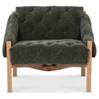Kerns Tufted Accent Chair with Green Fabric by Hooker Furnishings