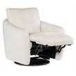 Bonnie Swivel Chair with Power Footrest with White Fabric by Hooker Furnishings