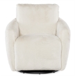 Bonnie Swivel Chair with Power Footrest with White Fabric by Hooker Furnishings