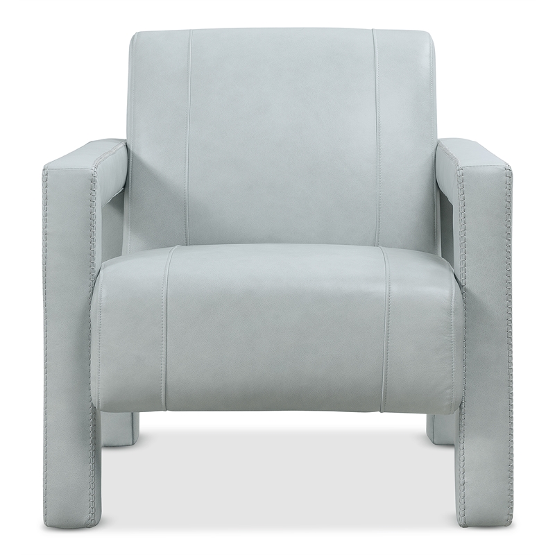 Covette Accent Chair with Blue Leather by Hooker Furnishings