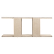 Westwood Console Table with Stone Top on a Natural Wood Base by Hooker
