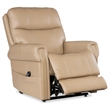 Carroll Beige Leather Power Recliner with Power Headrest & Lumbar & Lift
