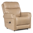 Carroll Beige Leather Power Recliner with Power Headrest & Lumbar & Lift