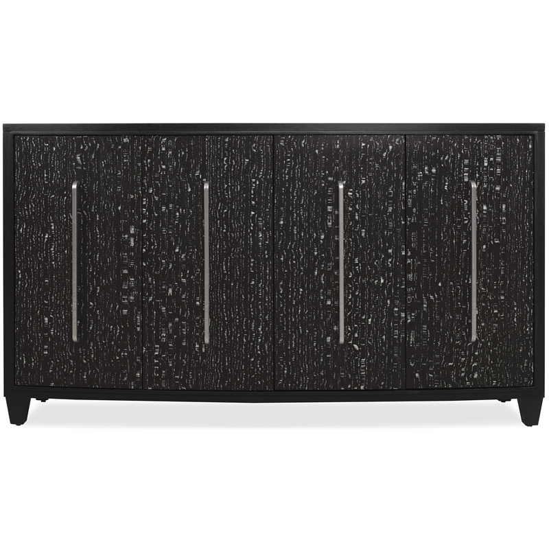 Melange Midnight Credenza in Black Wood Finish by Hooker Furniture
