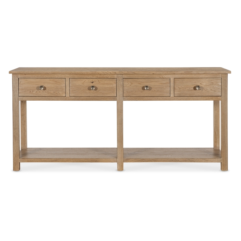 Driftwood 4-Drawer Sideboard in Light Brown Wood by Hooker Furniture