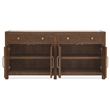 Driftwood 4-Door 4-Drawer Buffet in Brown Wood by Hooker Furniture