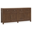 Driftwood 4-Door 4-Drawer Buffet in Brown Wood by Hooker Furniture