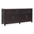 Driftwood 4-Door 4-Drawer Buffet in Black Wood by Hooker Furniture