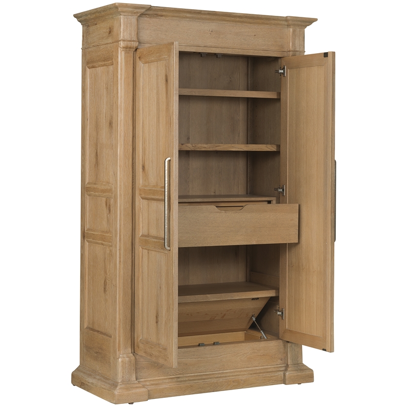 Driftwood Bar-Pull Wardrobe in Light Brown Wood by Hooker Furniture
