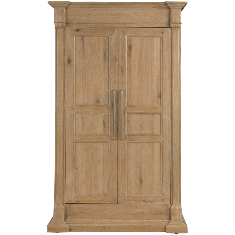 Driftwood Bar-Pull Wardrobe in Light Brown Wood by Hooker Furniture