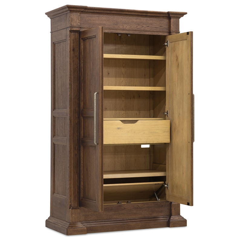 Driftwood Bar-Pull Wardrobe in Brown Wood by Hooker Furniture