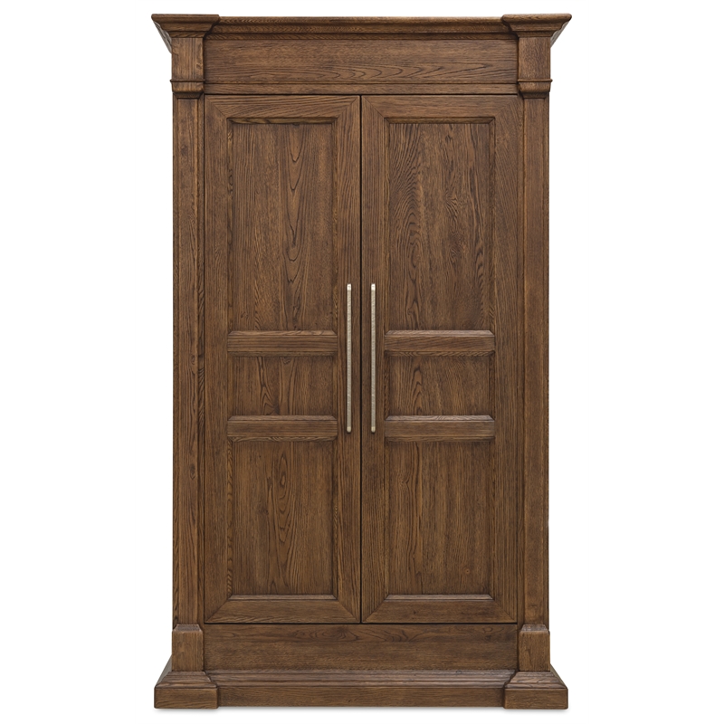 Driftwood Bar-Pull Wardrobe in Brown Wood by Hooker Furniture