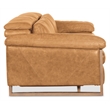 Jericho Power Sofa with Power Headrest in Brown Leather by Hooker Furniture