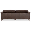 Jericho Power Sofa with Power Headrest in Brown Leather by Hooker Furniture