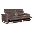 Jericho Power Sofa with Power Headrest in Brown Leather by Hooker Furniture