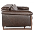 Jericho Power Sofa with Power Headrest in Brown Leather by Hooker Furniture
