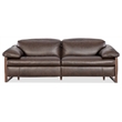 Jericho Power Sofa with Power Headrest in Brown Leather by Hooker Furniture