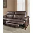 Jericho Power Sofa with Power Headrest in Brown Leather by Hooker Furniture