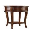 Hooker Furniture Brookhaven Round Lamp Table in Distressed Clear Cherry