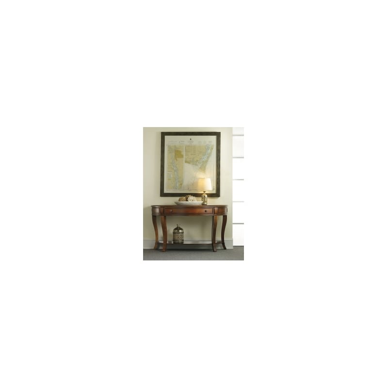Hooker Furniture Brookhaven Freeform Sofa Table in Clear Cherry