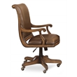 Brookhaven Leather Desk Office Chair in Medium Clear Cherry by Hooker Furniture