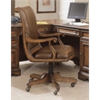 Brookhaven Leather Desk Office Chair in Medium Clear Cherry by Hooker Furniture