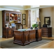 Brookhaven Leather Desk Office Chair in Medium Clear Cherry by Hooker Furniture
