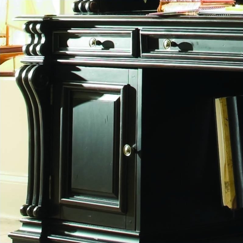 Hooker Furniture Telluride Computer Credenza Desk in Black