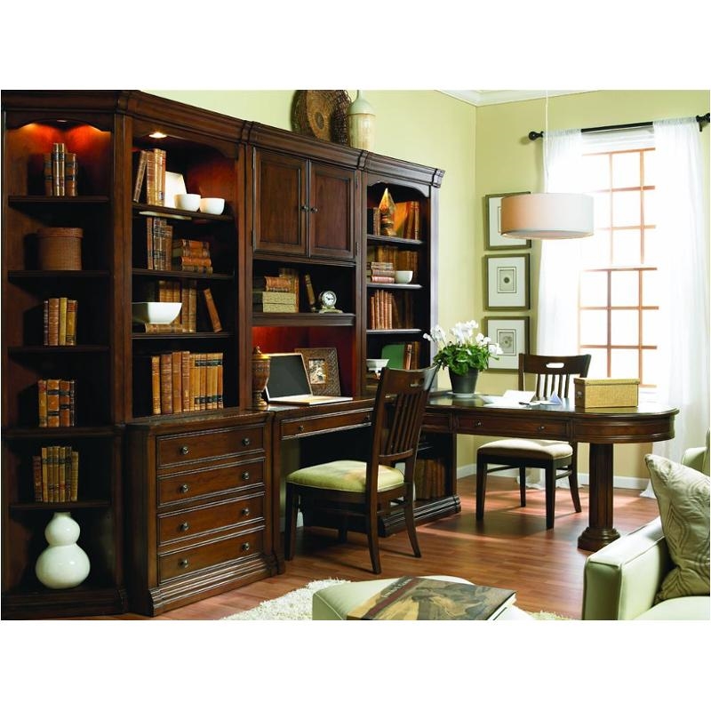 Hooker Furniture Cherry Creek Solid Wood Open Hutch in Distressed/Medium Brown