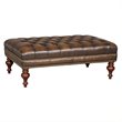 Hooker Furniture Seven Seas Leather Ottoman in Sarzana Fortress