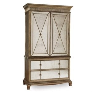 Hooker Furniture Sanctuary Mirror Armoire in Visage