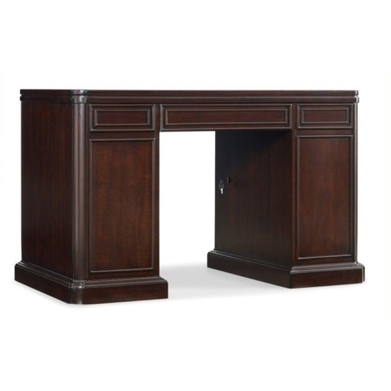 Seldens Home Furnishings Furniture Brookhaven 32 Computer Furniture South Park Knee Hole Desk In Dark Walnut