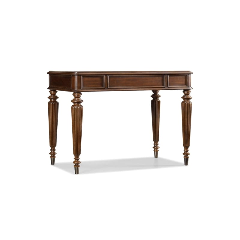 Computer Leg Desk in Cherry Brown Wood Finish by Hooker Furniture